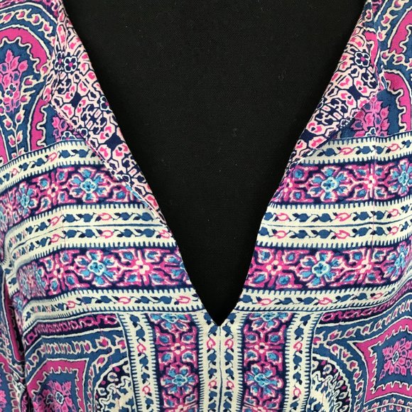 BCBG MaxAzria Haida Long Sleeve print top - Picture 2 of 6
